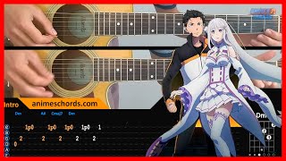 Re:Zero - Starting Life in Another World 2 OP - Realize | Acoustic Guitar Lesson [Tutorial + TAB]