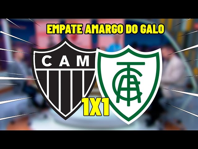 Com um a mais, Atlético-MG busca empate com América-MG pelo