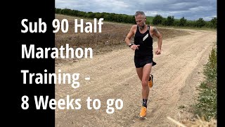 Sub 90 Half Marathon - 8 weeks to go!