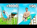 €50 vs €1000 Waterglijbaan *GLIJDEN*