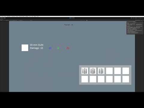Unity PlayMaker basic first inventory menu test001