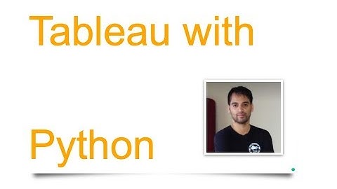 Tableau with Python (Package Installation+Script : Part 1 )