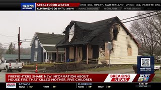 Fire officials provide new details on response to Ohio house fire that killed mother, 5 children