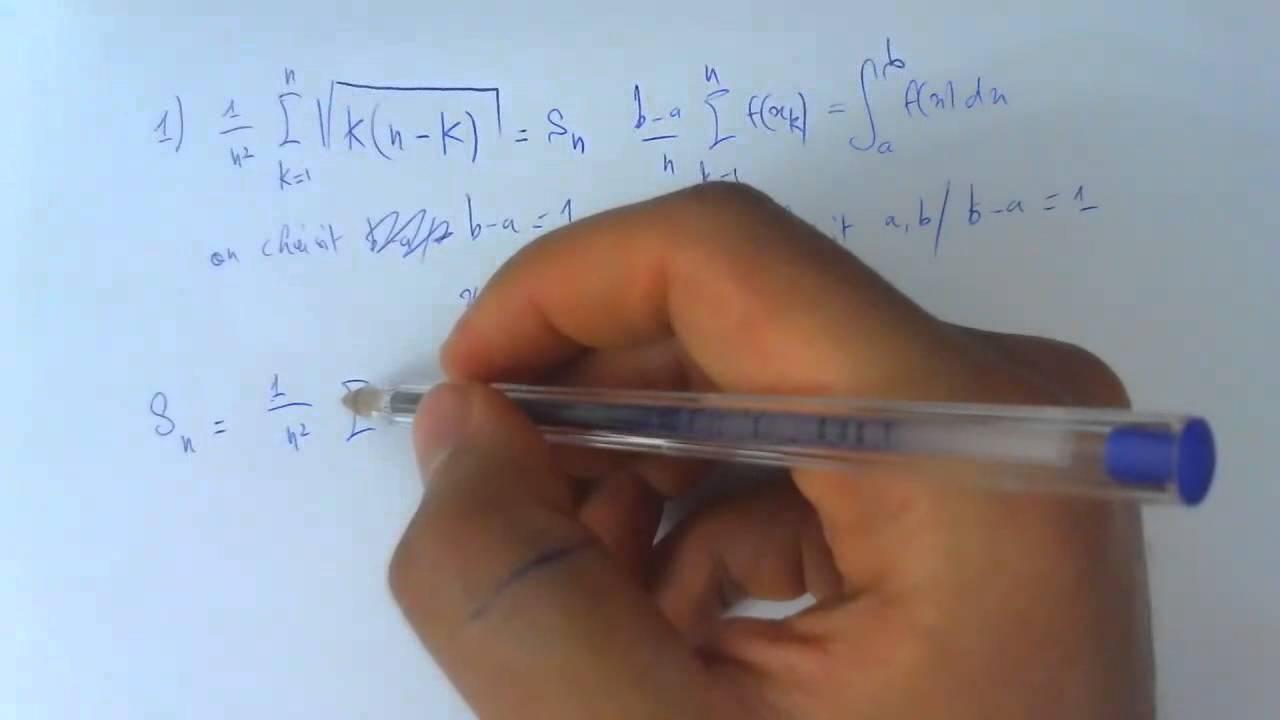 Analyse 2, Les intégrales de Riemann, Exercice 2, part 01