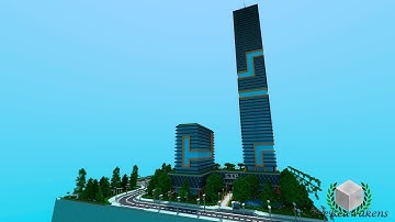 Minecraft Mini Timelapse - Bay City ~ Zip Tower [Part 1]