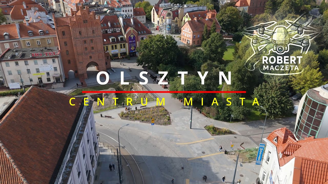 Olsztyn | Centrum Miasta | Widok z drona 4K