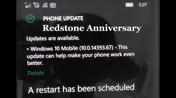 Microsoft LUMIA windows Redstone Anniversary 10.0.14393.67 update