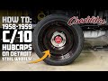 19581959 c10 hubcap clip installation on detroit steel wheels how to