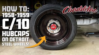 1958-1959 C10 Hubcap Clip Installation on Detroit Steel Wheels · How To! by Chaddilac's Hot Rods & Fabrication 3,693 views 1 year ago 14 minutes, 25 seconds