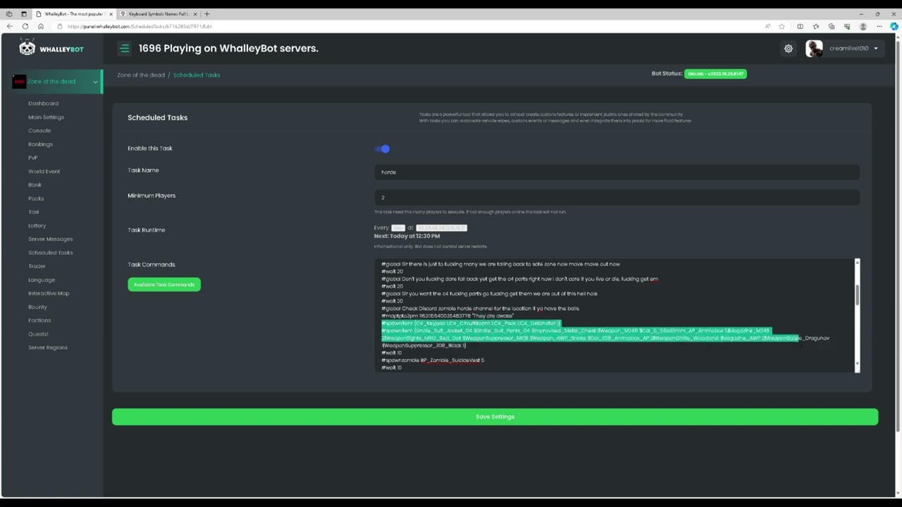 Tutorial on how to set up and code random zombie horde as task