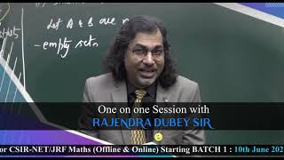 Regular Classes for CSIR NET/JRF Math DEC 2021 (Online & Offline) | Dips Academy