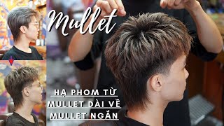 Hướng Dẫn Cắt Hạ Phom Từ Kiểu Mullet Dài Về Kiểu Tóc Mullet Ngắn Cực Chất | Ng . Tuấn Barber 17