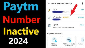 Paytm Me New UPI ID Update Kaise Kare 2024, Paytm UPI Number Inactive Problem
