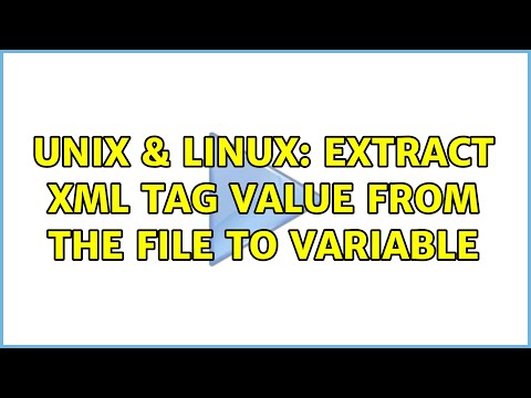 Unix & Linux: extract xml tag value from the file to Variable