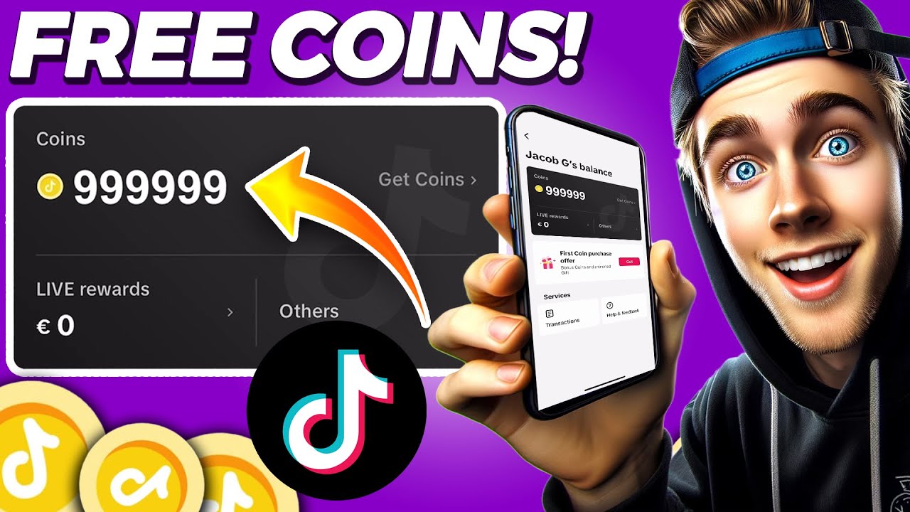 Get FREE TikTok Coins 🔥 *NEW* 2024 Free TikTok Coins 99,999 for iOS & Android APK