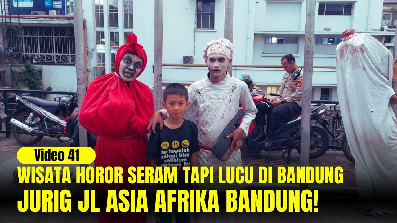 WISATA HOROR SERAM TAPI LUCU di Jalan Asia Afrika Bandung #bandung #wisata #hororlucu #hantu