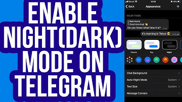 How to Enable Night(Dark) Mode on Telegram App