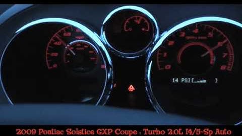 2009 Pontiac Solstice Coupe GXP 0-60 MPH