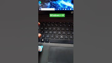 laptop voice typing shortcut key