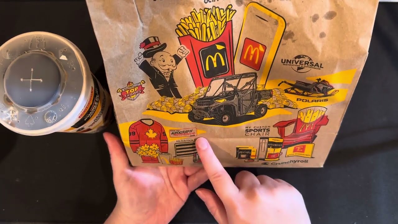 Trying McDonald’s New Big Arch + Monopoly is Back!! | Whispered ASMR | Eating Sounds