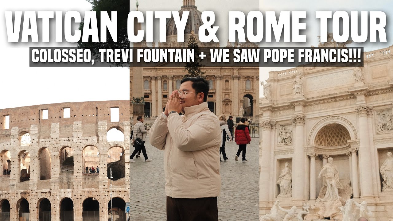 Exploring VATICAN CITY & ROME: Colosseo, Trevi Fountain & We Saw Pope Francis | Ivan de Guzman