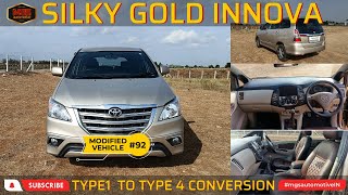 #92 Silky Gold Innova Type1 to Type 4 Conversion | Interior Exterior Customization @mgsautomotivein