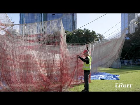 "Earthtime 1.8 Perth" installation timelapse