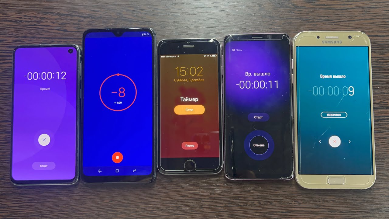 Alarm Clock (Black Fox Phone) iPhone 6 & Three Samsung Galaxy S9 S10e
