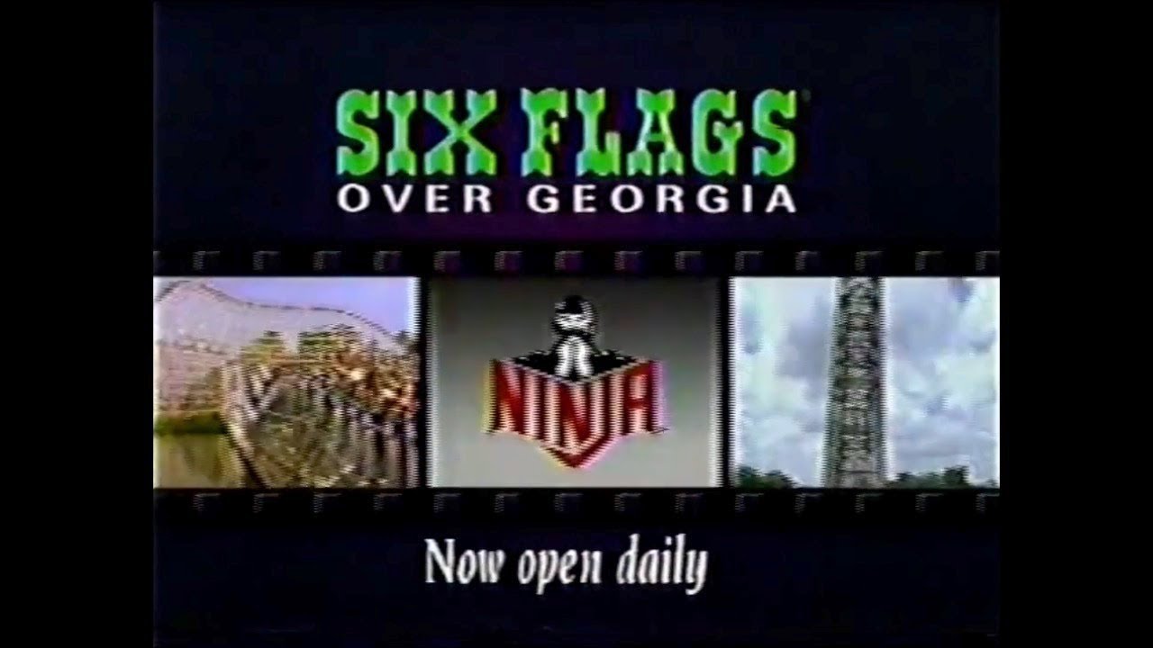 (1992) Six Flags Over Ninja The Black Belt of Roller Coasters Television Commercial TV