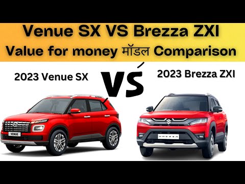 2023 Maruti Brezza ZXI vs Hyundai venue SX variants comparison