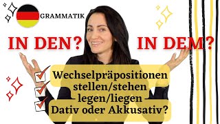 🇩🇪 WECHSEL*PRÄPOSITIONEN: in dem/in den? auf dem/auf der?