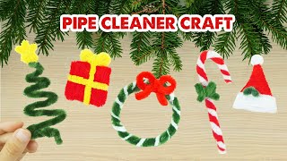 5 Easy Pipe Cleaner Chritsmas Tree Ornaments - HACKS *EASY*🎄 Tree Christmas Decor Ideas