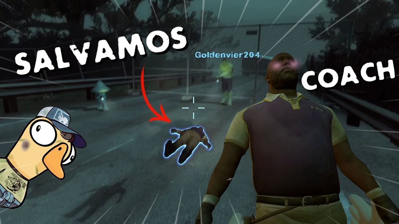 MIS AMIGOS Y YO RESCATAMOS AL MINI COACH en LEFT 4 DEAD 2 XD