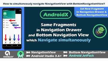 Same Fragments in Navigation Drawer and Bottom Navigation View | Android Studio 3.6 | NavigationView