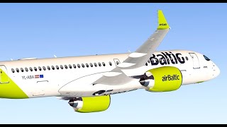 Infinite Flight 21.8 | Riga (RIX) to Gatwick (LGW) | Air Baltic A220-200