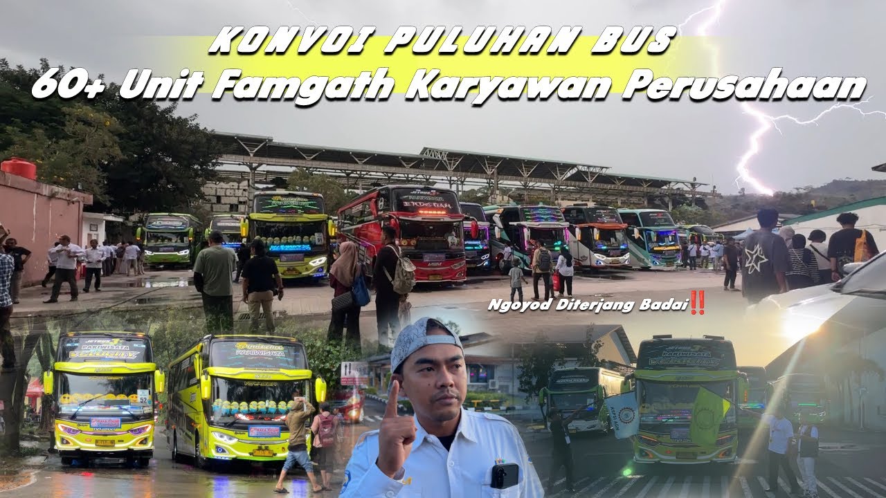 BIKIN GELENG GELENG KEPALA ‼️KONVOI 60+ UNIT BUS MSM ASYROF FT. PO BUS SEJABODETABEK