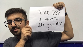 How to score 80 percent in CA IPCC IDT. Live session