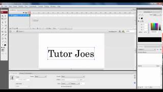 Text Blinking Effect In Adobe Flash CS3 Tamil