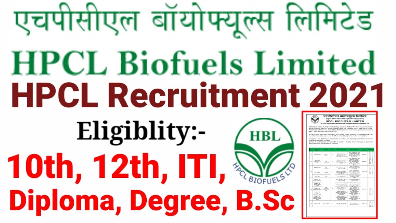 HPCL Recruitment 2021 | Final year Eligible | Latest Jobs 2021 | hpcl notification,hpcl vacancy 2021