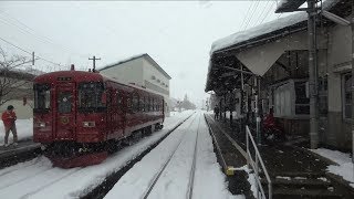 4K Cab view  Nagaragawa Railway EtsumiNan Line Hokunō to MinoŌta, Gifu Pref, Japan