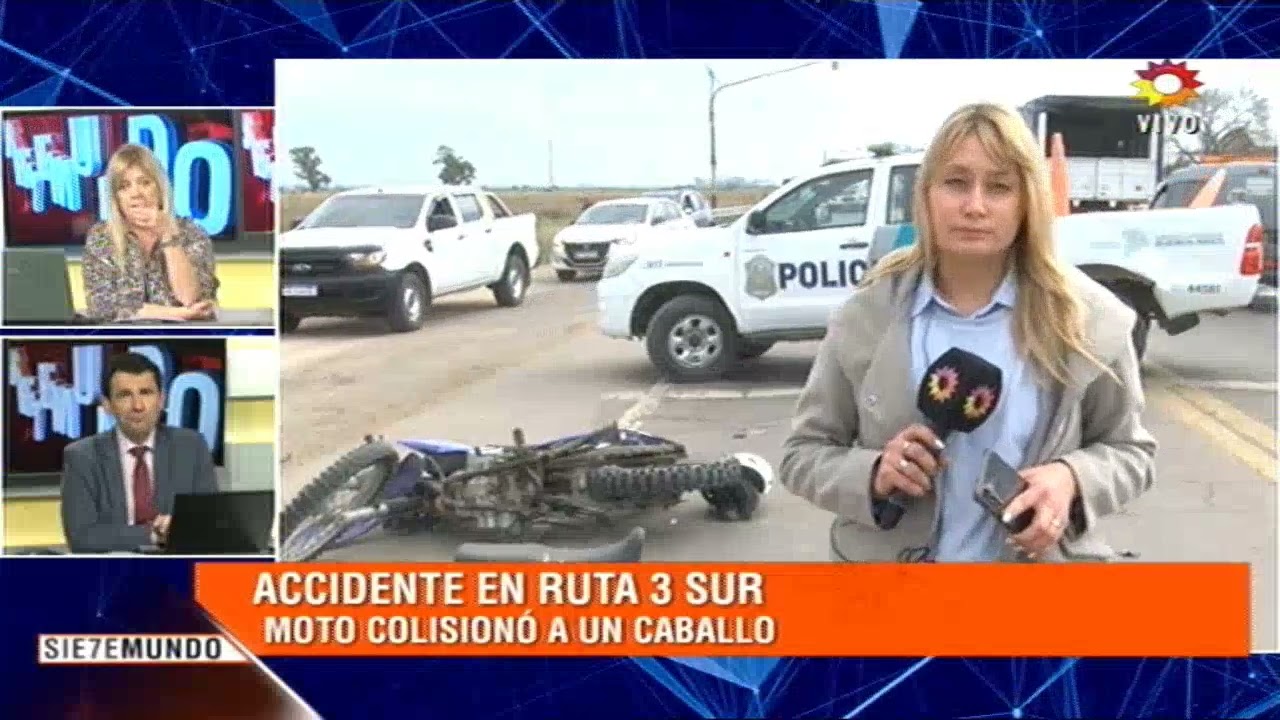 Un motociclista chocó contra un caballo suelto en el ingreso a Maldonado