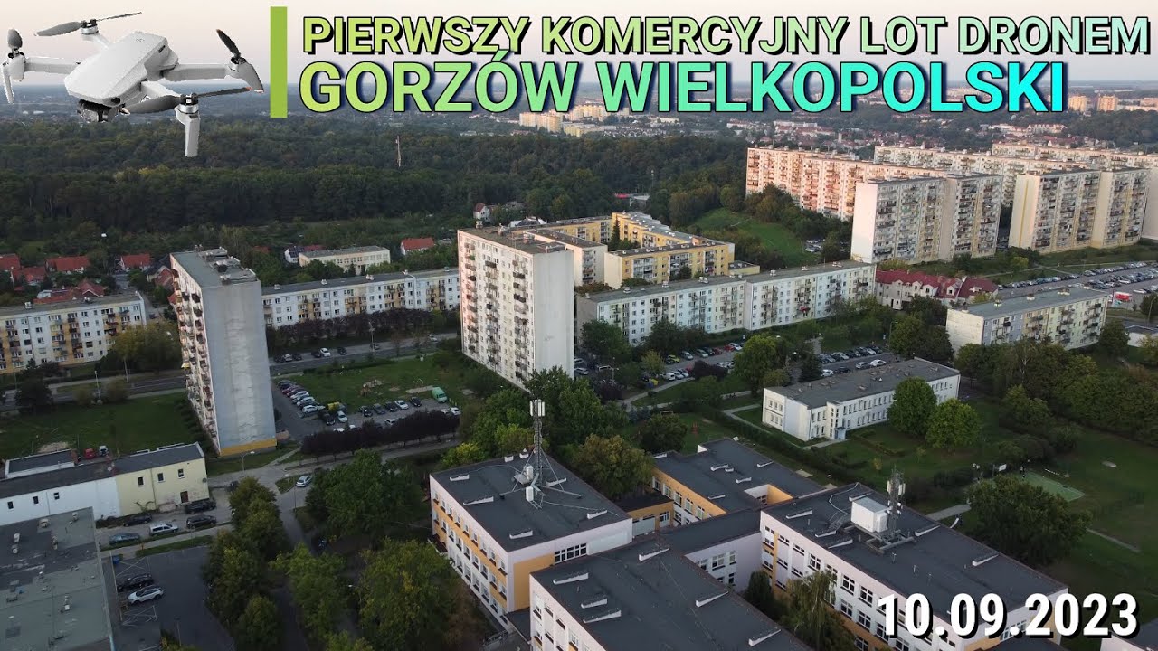 Pierwszy film z drona - Gorzów Wielkopolski [Staszica 10.09.2023]