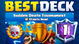 #1 IN THE WORLD in SUDDEN DEATH TOURNAMENT! BEST DECK!