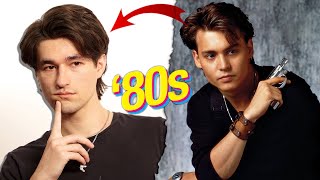 The Johnny Depp Inspired: Eighties Classic Look Hairstyle || Hair Style