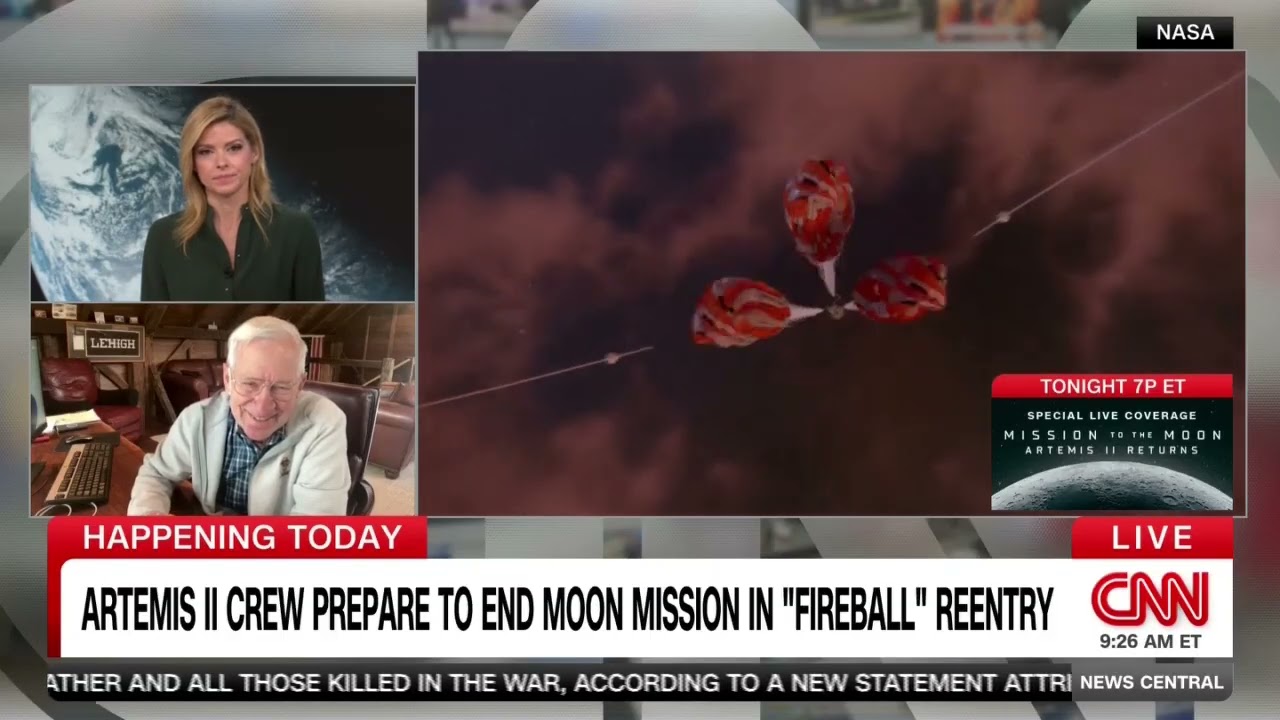 Lehigh Professor & Former NASA Astronaut Terry Hart Discusses Artemis II Re-Entry (CNN)