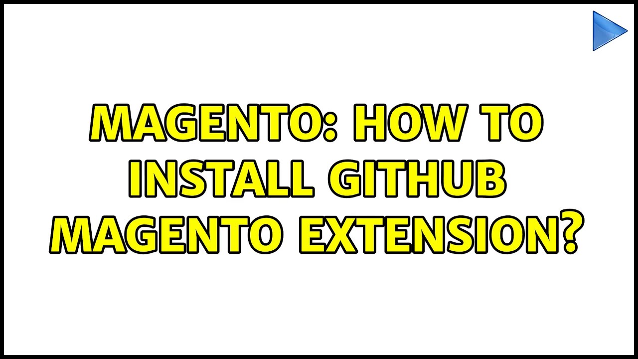 Magento: How to Install github magento extension? - YouTube