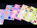 [ToyASMR] Decorate with Sticker Book Doraemon with Nobita, Shizuka, Jaian, Suneo