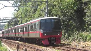 「平日昼間の6両急行」3300系3314F＋3100系3106F 名鉄名古屋本線 藤川駅〜名電山中駅間にて