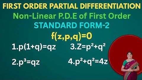 Non Linear Partial Differential Equations