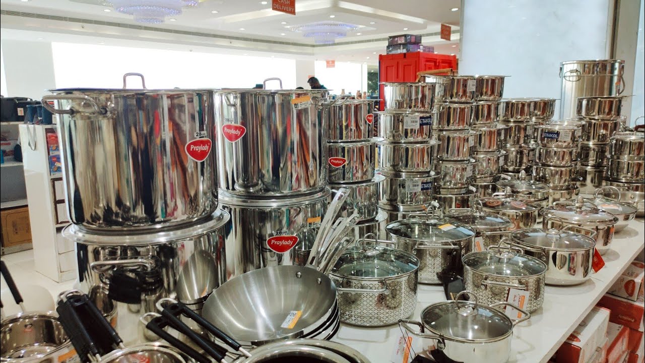 stainless steel vessels/kadai/vertical biriyani pot 10kg/serving pots/tawa/storage containers